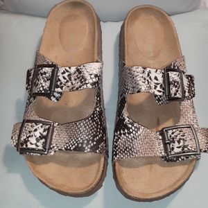 Madden Girl "Pleasee" Faux Snake Skin Sandals